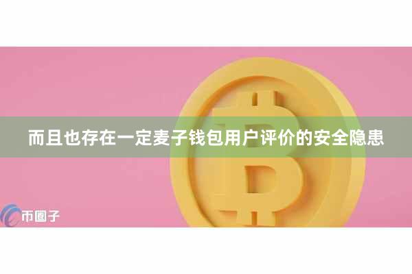 而且也存在一定麦子钱包用户评价的安全隐患