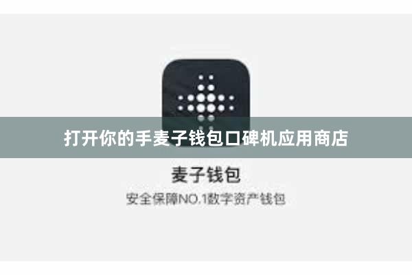 打开你的手麦子钱包口碑机应用商店